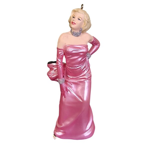 Hallmark Marilyn Monroe 1997 Vintage Keepsake Ornament Pink Gown Christmas Tree - Picture 10 of 13